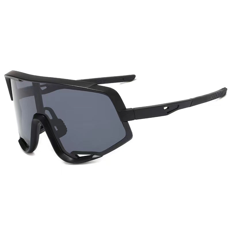 Black frame， grey lens sunglasses-A422